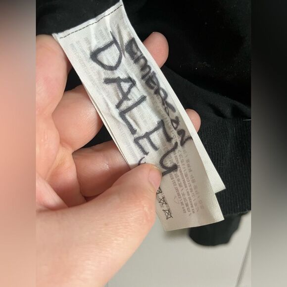 Abercrombie & Fitch Heritage Wool Bomber Jacket Faux Leather Black Gray Size XS - Picture 8 of 9